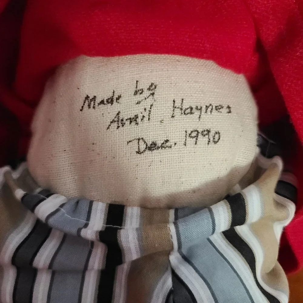 Vintage Handmade Santa Christmas doll 1990 18 Inch - Picture 7 of 7